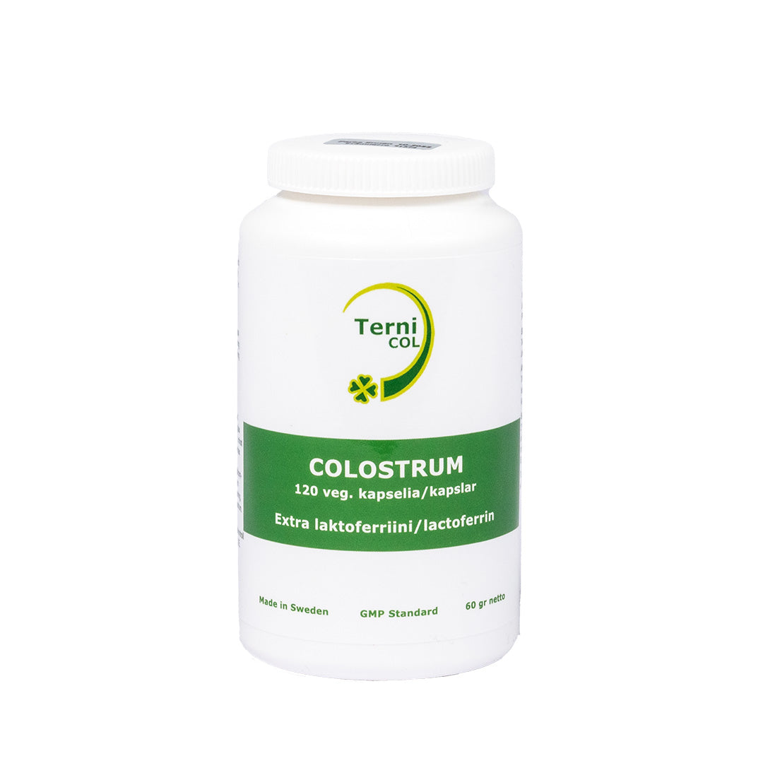 Ternicol Colostrum kapselit 120 kpl - ternimaito extra laktoferriinillä TerveysVoima verkkokaupasta