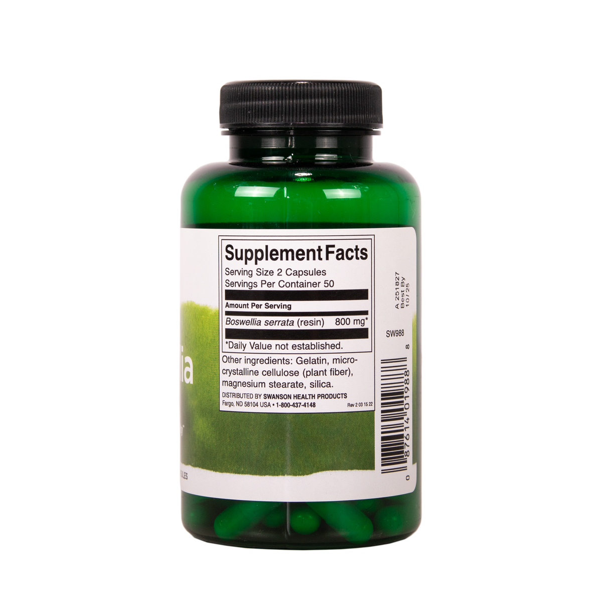 SWANSON Boswellia - Ravintosisältö - TerveysVoima verkkokauppa