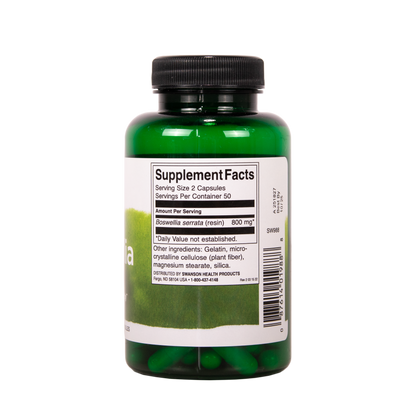 SWANSON Boswellia - Ravintosisältö - TerveysVoima verkkokauppa