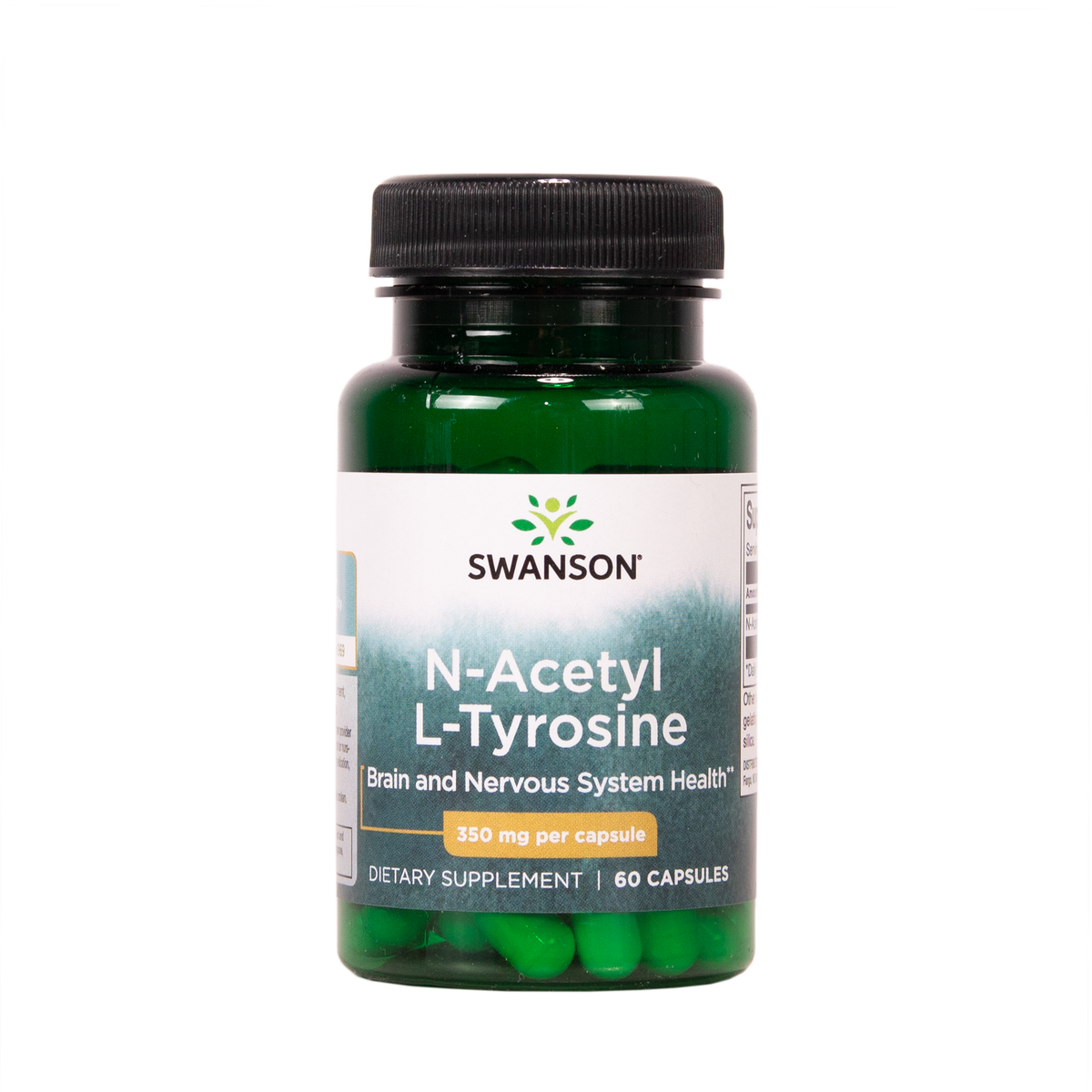 Swanson N-Acetyl L-Tyrosine 350mg aminohapporavintolisä 60 kapselia TerveysVoima verkkokaupasta