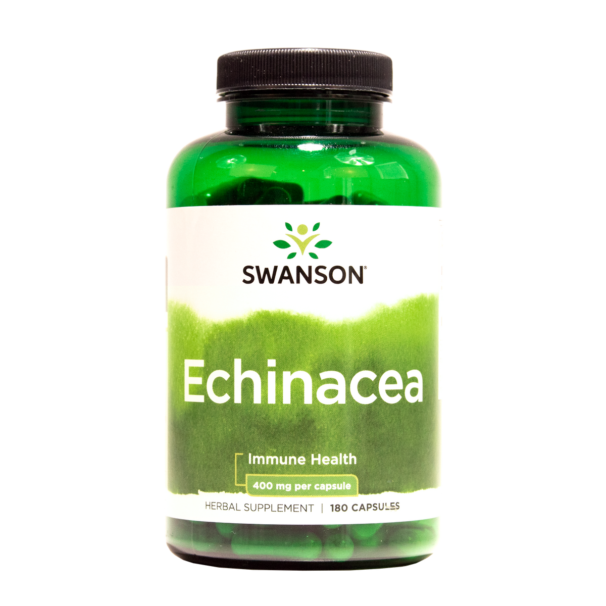 Swanson Echinacea purpurea punahattu 400mg 180 kapselia yrttivalmiste TerveysVoima verkkokaupasta
