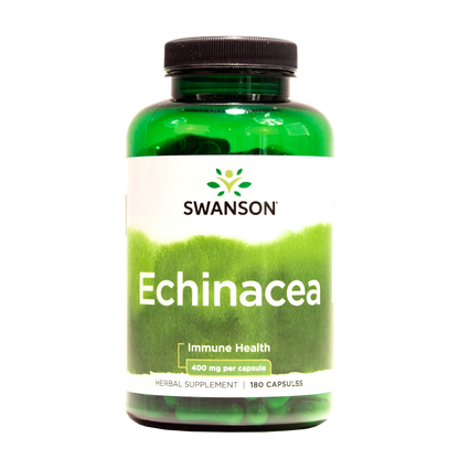 Swanson Echinacea purpurea punahattu 400mg 180 kapselia yrttivalmiste TerveysVoima verkkokaupasta