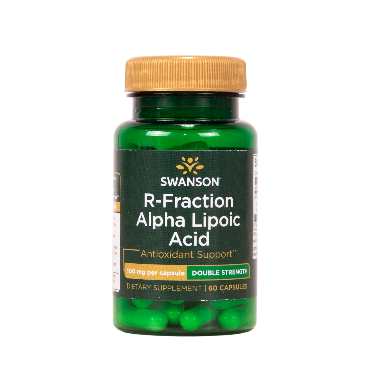 Swanson R-Fraction Alpha Lipoic Acid alfalipoiinihappo 100mg 60 kapselia ravintolisä TerveysVoima verkkokaupasta