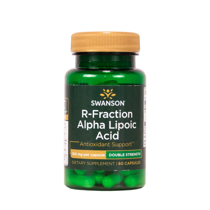 Swanson R-Fraction Alpha Lipoic Acid alfalipoiinihappo 100mg 60 kapselia ravintolisä TerveysVoima verkkokaupasta