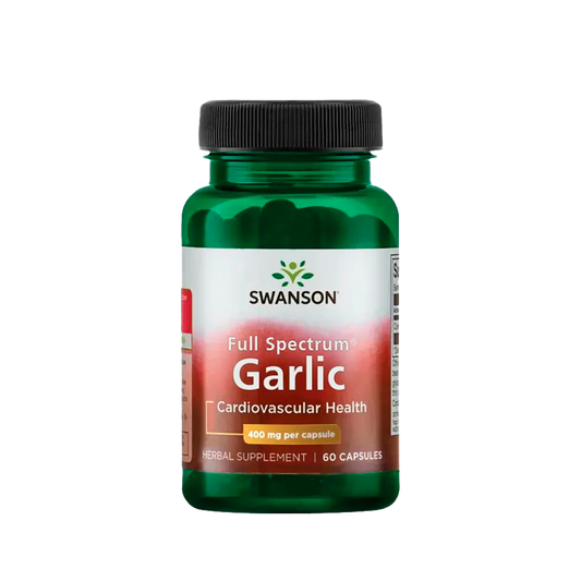 Swanson Full Spectrum Garlic valkosipuli 400mg 60 kapselia yrttivalmiste TerveysVoima verkkokaupasta
