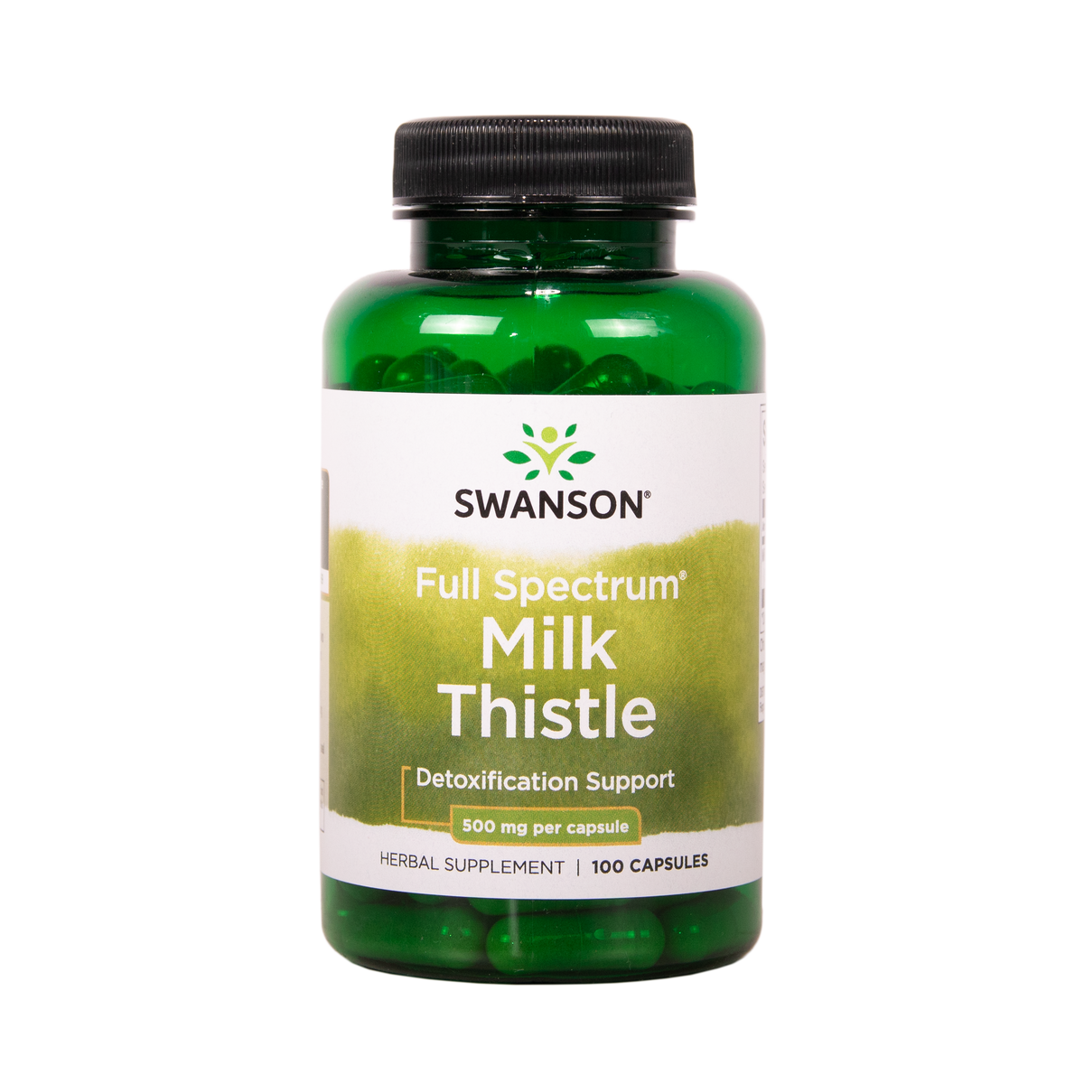 Swanson Full Spectrum Milk Thistle maarianohdake 500mg 100 kapselia yrttivalmiste TerveysVoima verkkokaupasta