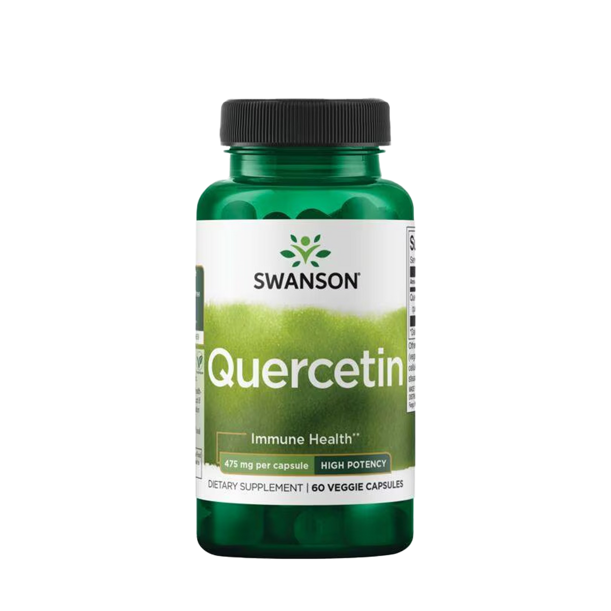 Swanson Quercetin kversetiini 475mg flavonoidi 60 kasviskapselia ravintolisä TerveysVoima verkkokaupasta