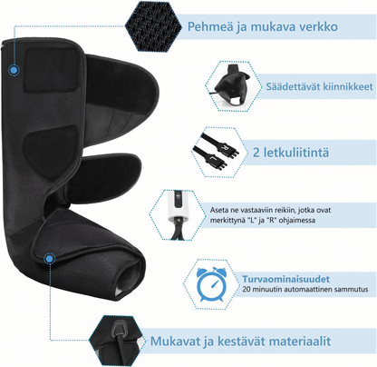 CINCOM kompressiolahkeet S9002 pohkeille ja jalkaterille - ilmatyynyhieronta verenkiertoon TerveysVoima verkkokaupasta