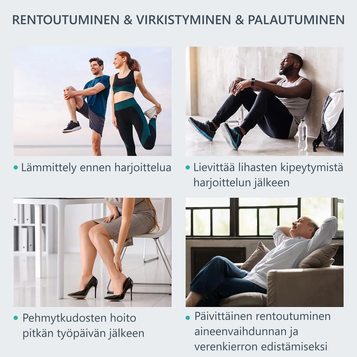 Quinear kompressiolahkeet koko jalalle QN-071A ohjaimella ja säilytyslaukulla- Hyödyt ja Edut -  jalkojen palautumiseen ja verenkierron edistämiseen TerveysVoima verkkokaupasta