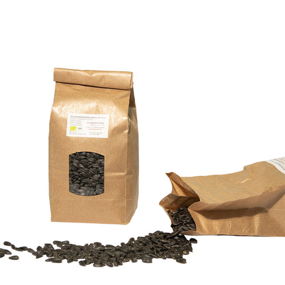 Eschenfelder auringonkukansiemenet luomu 500g kuorelliset - idätettävät omega-6 linolihappoa TerveysVoima verkkokaupasta