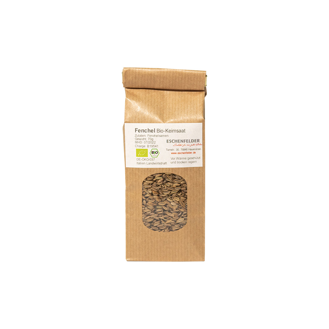 Eschenfelder fenkoli siemenet luomu 70g - aromaattiset idut K-vitamiinia ja kalsiumia TerveysVoima verkkokaupasta