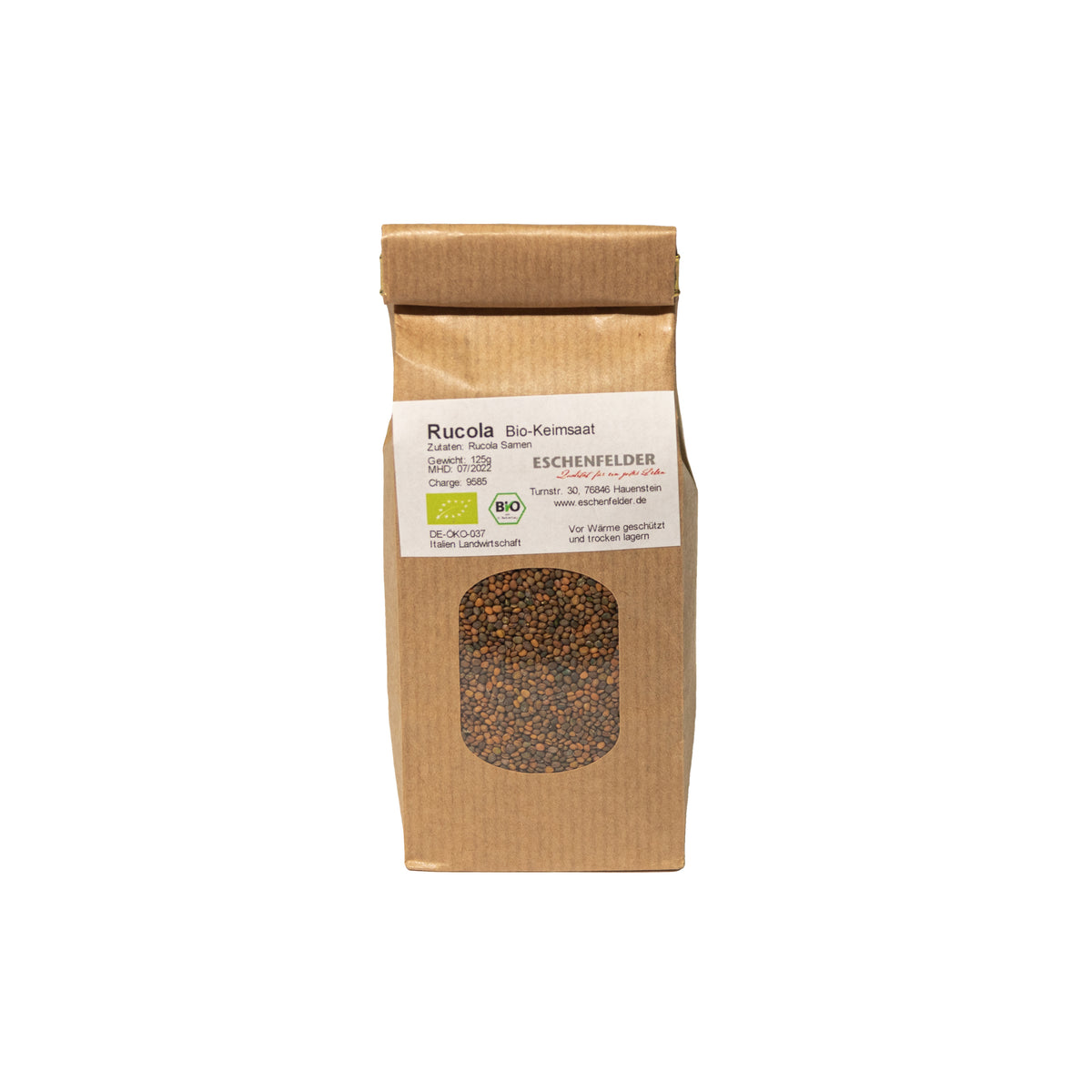 Eschenfelder luomu rucolasiemenet 125g TerveysVoima - bio ruccola idätyssiemenet