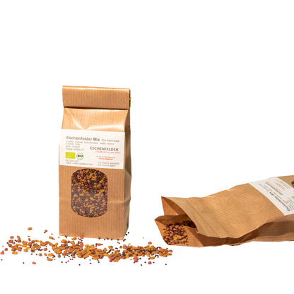 Eschenfelder luomu sekoitus Mix siemenet 125g TerveysVoima - bio siemenseos parsakaali alfalfa sarviapila daikon-retiisi valmiina itämiseen