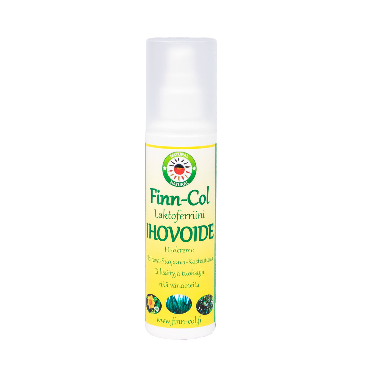 Finn-Col Laktoferriini ihovoide 100ml luonnollinen päivä- ja hoitovoide koko perheelle herkkäänkin ihoon TerveysVoima verkkokaupasta