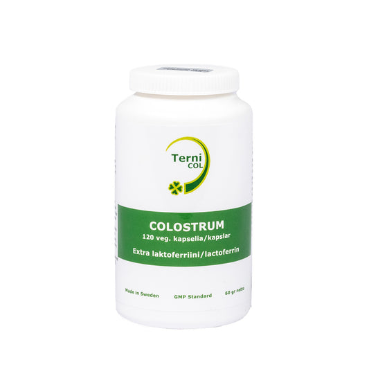 Ternicol Colostrum kapselit 120 kpl - ternimaito extra laktoferriinillä TerveysVoima verkkokaupasta