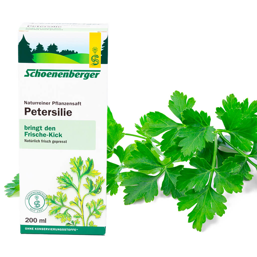 Schoenenberger luomu persiljajuoma 200ml puhdasta kasvimehua ilman säilöntäaineita TerveysVoima verkkokaupasta